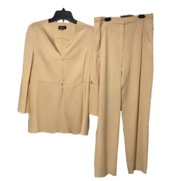CHADO RALPH RUCCI VINTAGE 2-PC DRESS PANT SUIT Y2K WORK OFFICE PARTY Y2K sz 6 - Picture 1 of 7